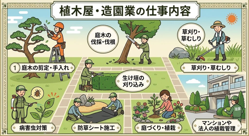 植木屋・造園業の仕事内容