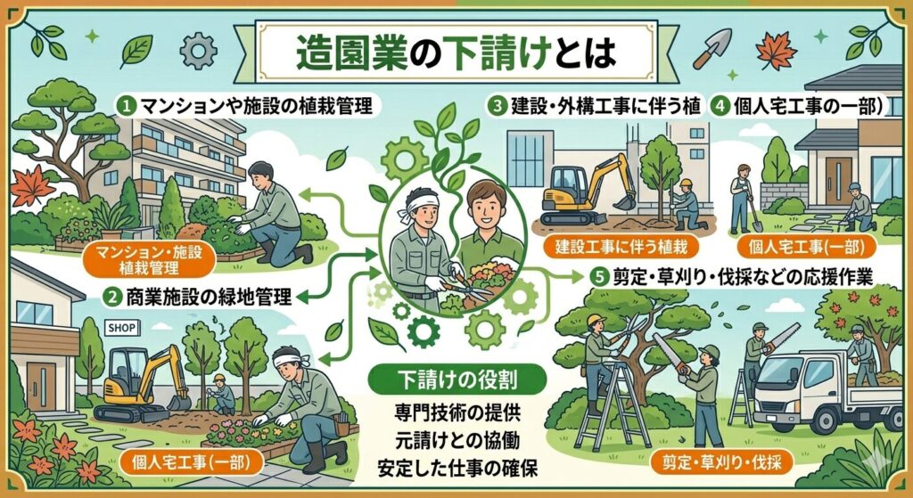 造園業の下請けとは