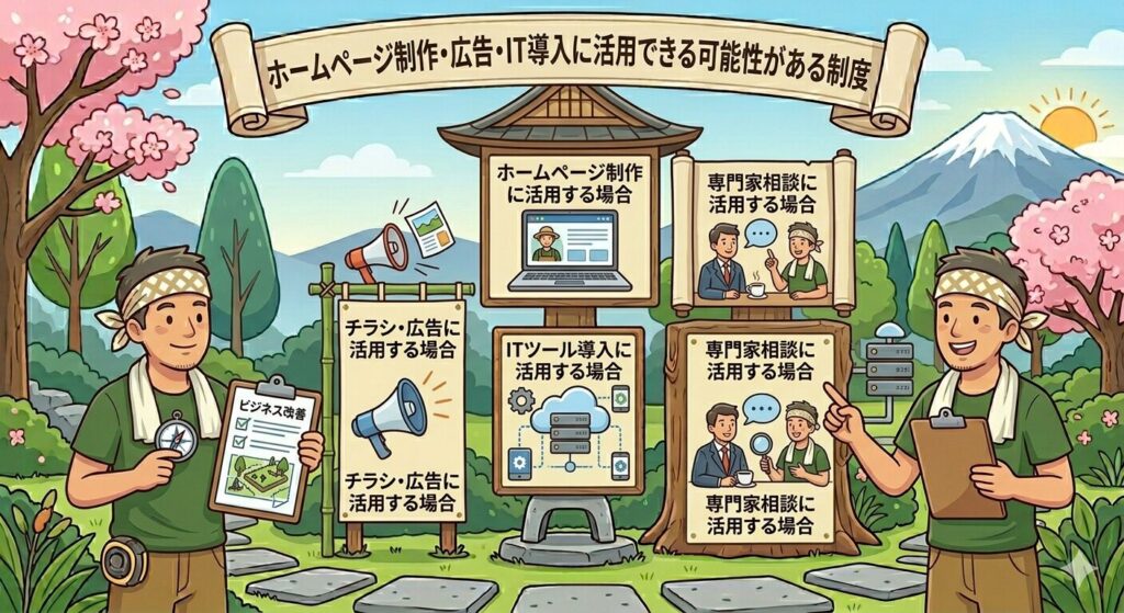 ホームページ制作・広告・IT導入に活用できる可能性がある制度