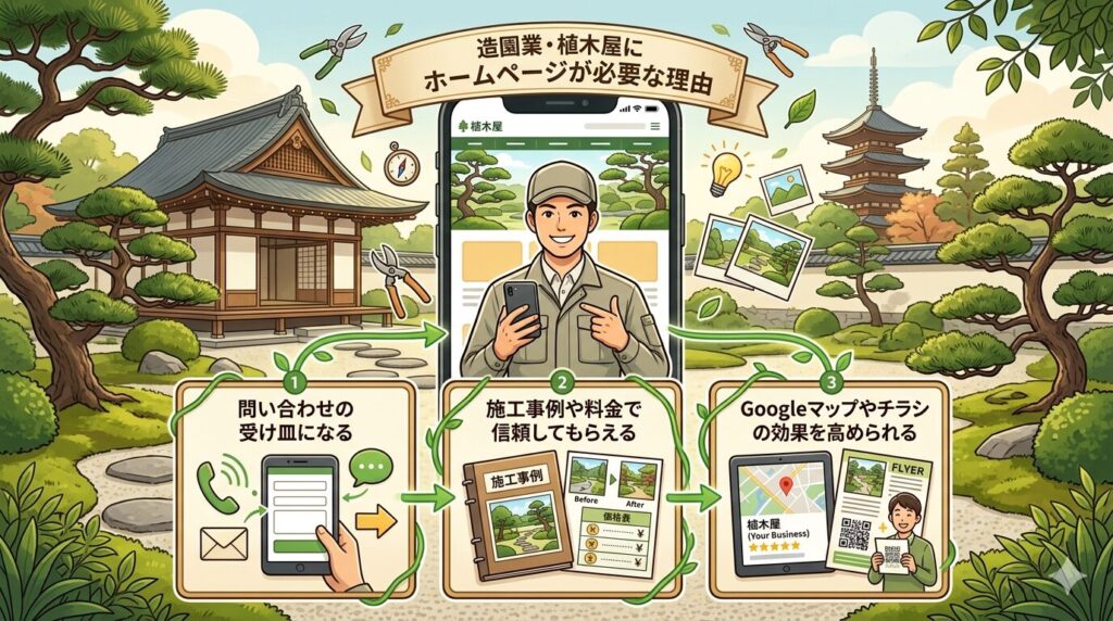 造園業・植木屋にホームページが必要な理由