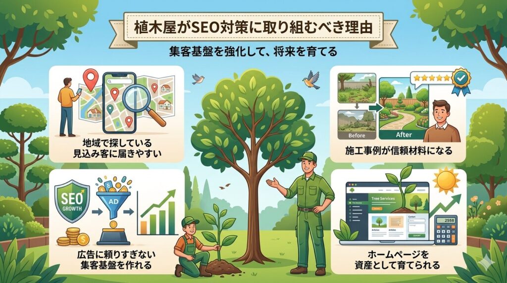植木屋がSEO対策に取り組むべき理由