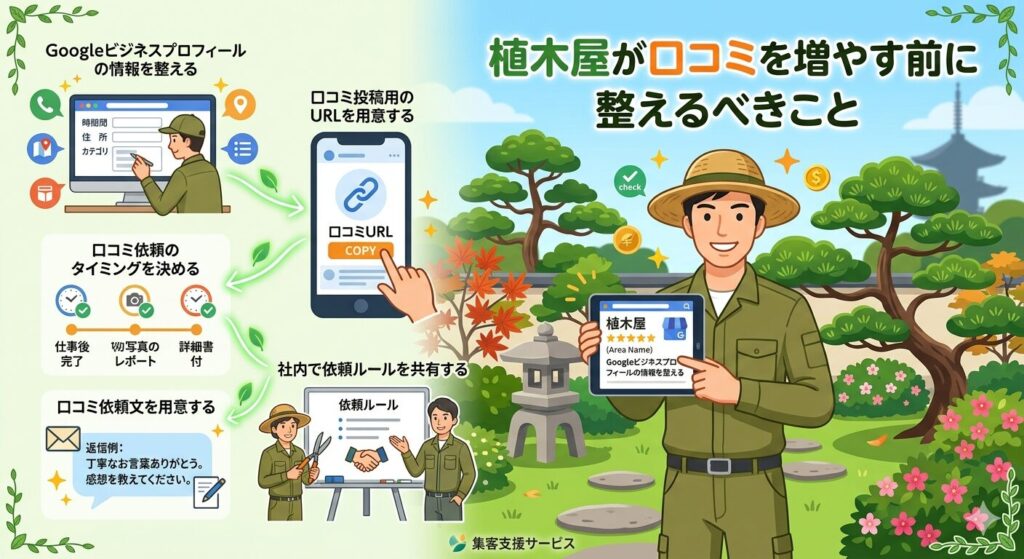 植木屋が口コミを増やす前に整えるべきこと