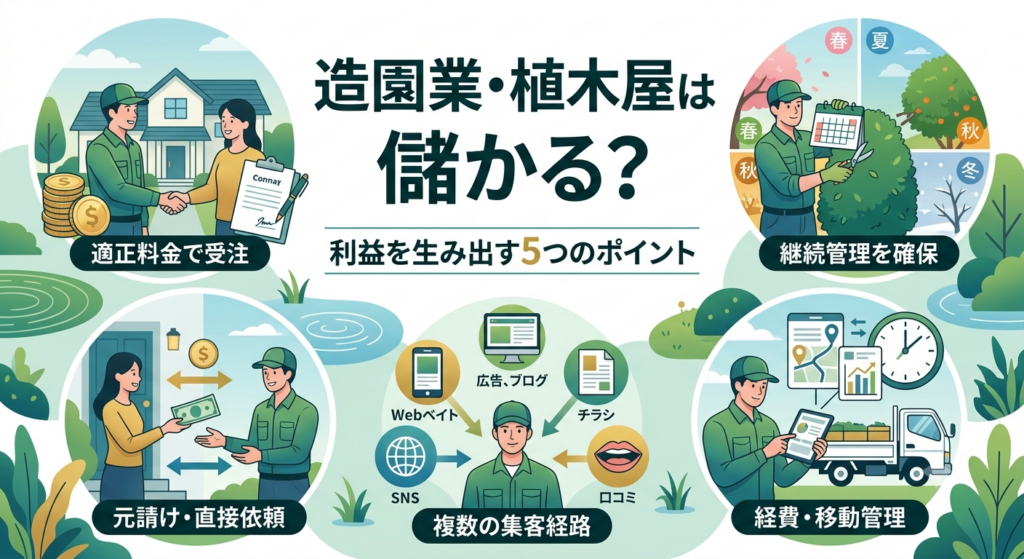 造園業・植木屋は儲かる?