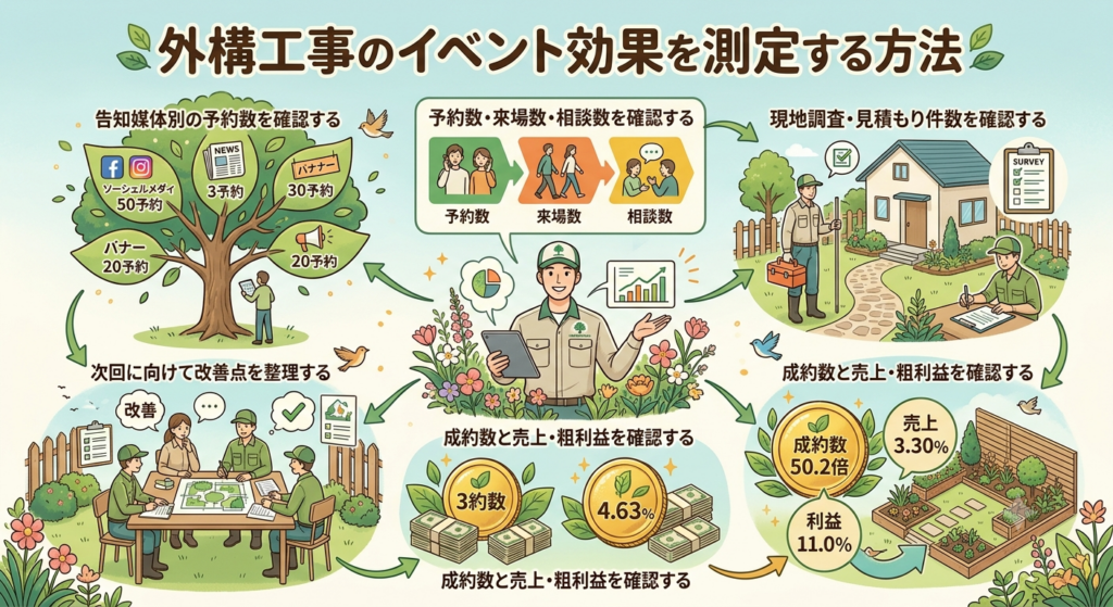 外構工事のイベント効果を測定する方法