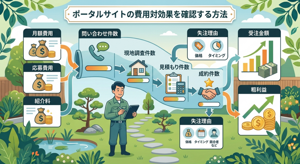 ポータルサイトの費用対効果を確認する方法