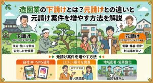 造園業の下請けとは？元請けとの違いと元請け案件を増やす方法を解説