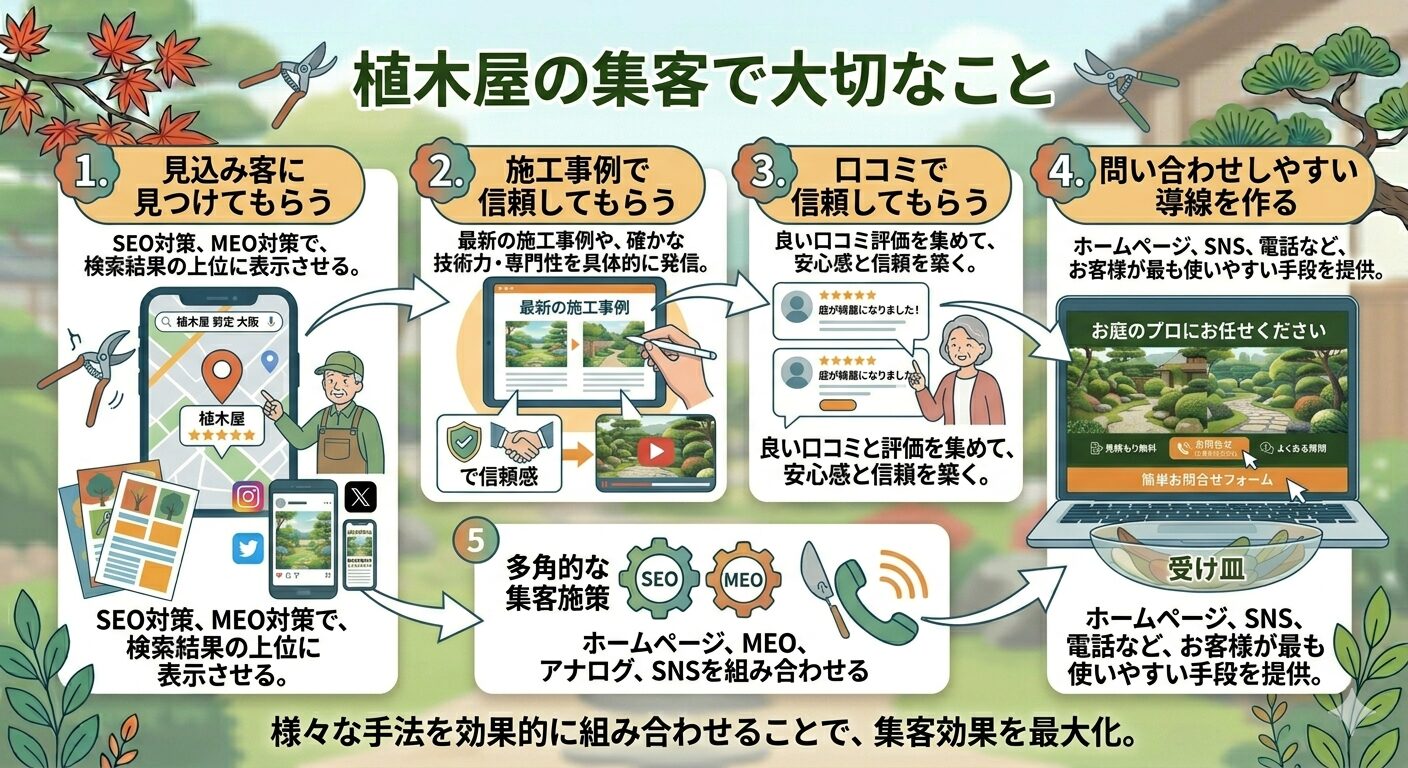 植木屋の集客で大切なこと
