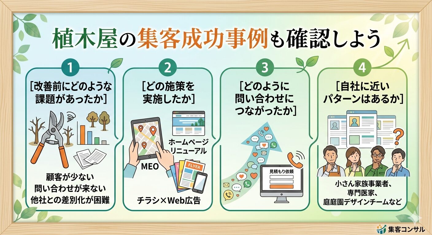 植木屋の集客成功事例も確認しよう