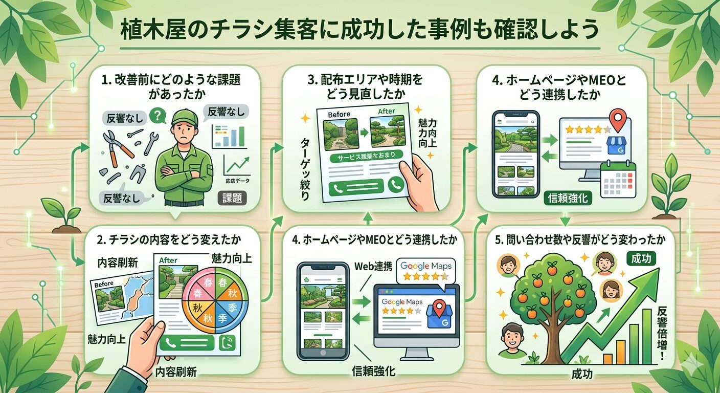 植木屋のチラシ集客に成功した事例も確認しよう