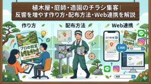 植木屋・庭師・造園のチラシ集客｜反響を増やす作り方・配布方法・Web連携を解説