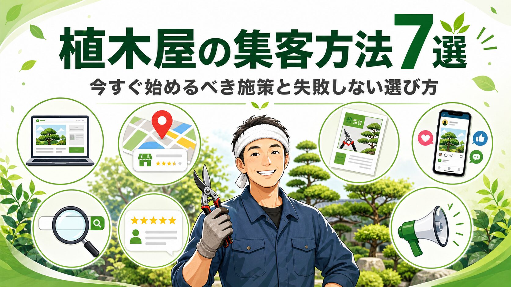 植木屋の集客方法7選｜今すぐ始めるべき施策と失敗しない選び方