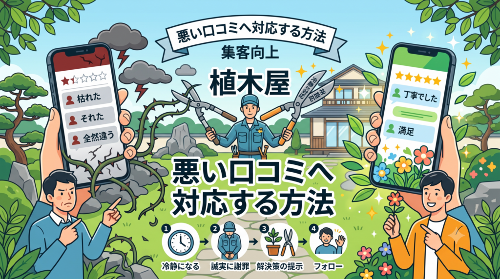 悪い口コミへ対応する方法