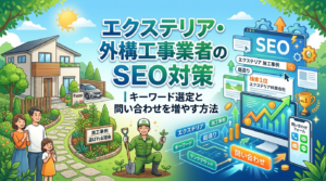 エクステリア・外構工事業者のSEO対策｜キーワード選定と問い合わせを増やす方法