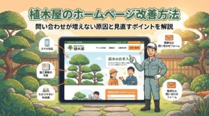 植木屋のホームページ改善方法｜問い合わせが増えない原因と見直すポイントを解説