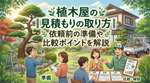 植木屋の見積もりの取り方｜依頼前の準備や比較ポイントを解説