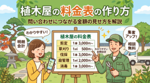 植木屋の料金表の作り方｜問い合わせにつながる金額の見せ方を解説