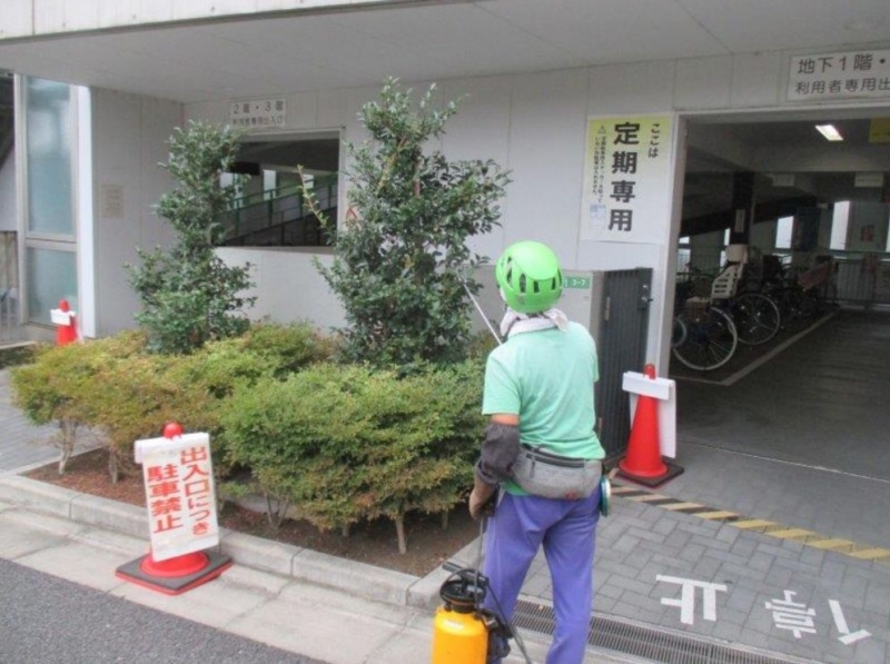 消毒作業